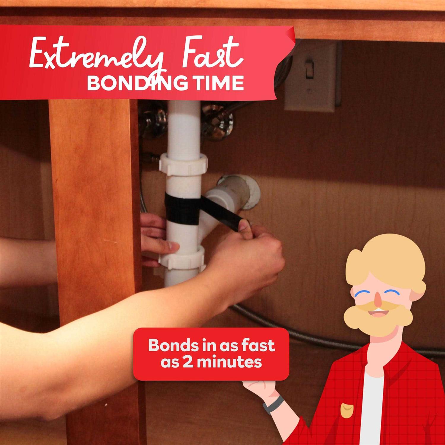 XFasten Silicone Self Fusing Tape 1-Inch x 36-Foot Silicone Tape - Image 3