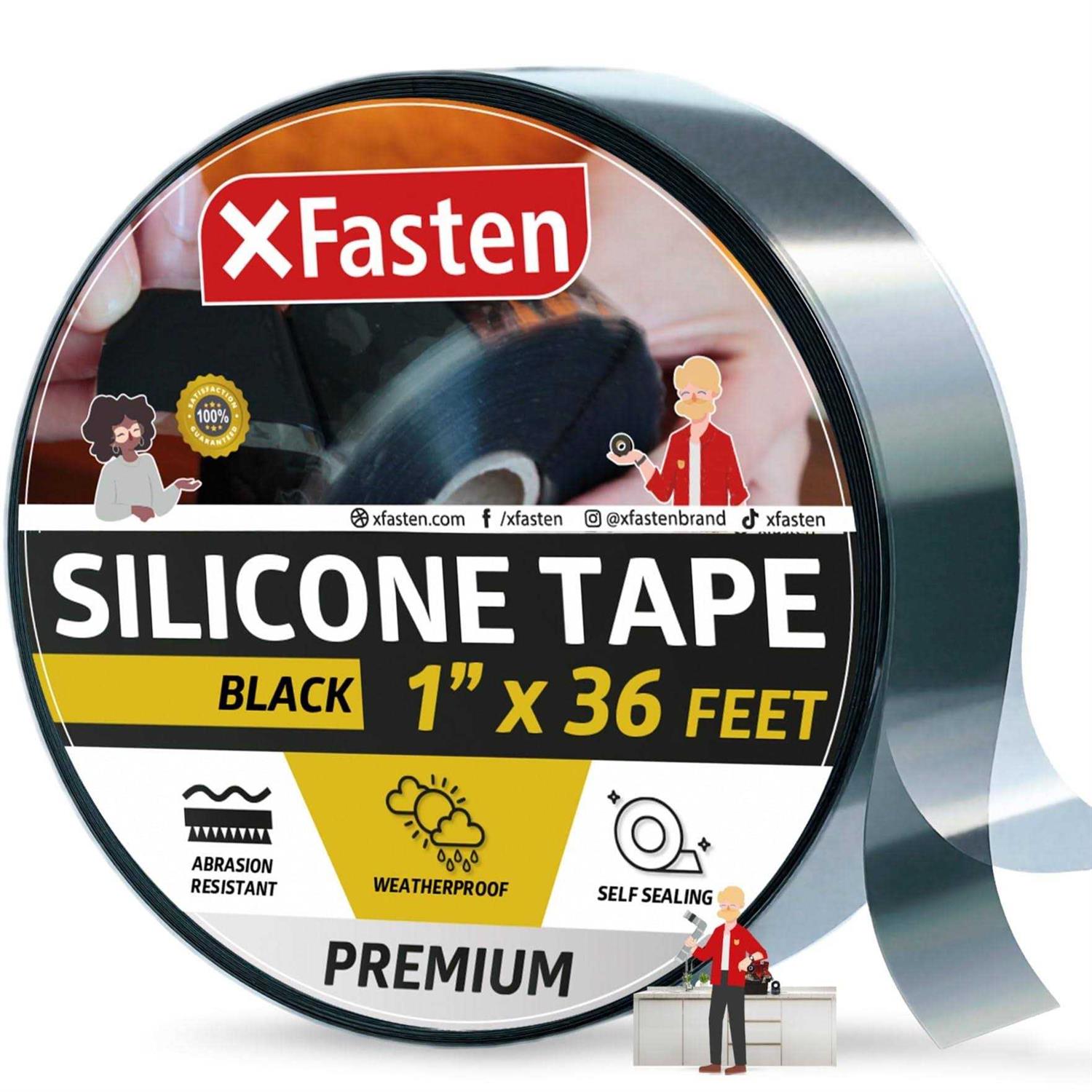XFasten Silicone Self Fusing Tape 1-Inch x 36-Foot Silicone Tape - Image 4