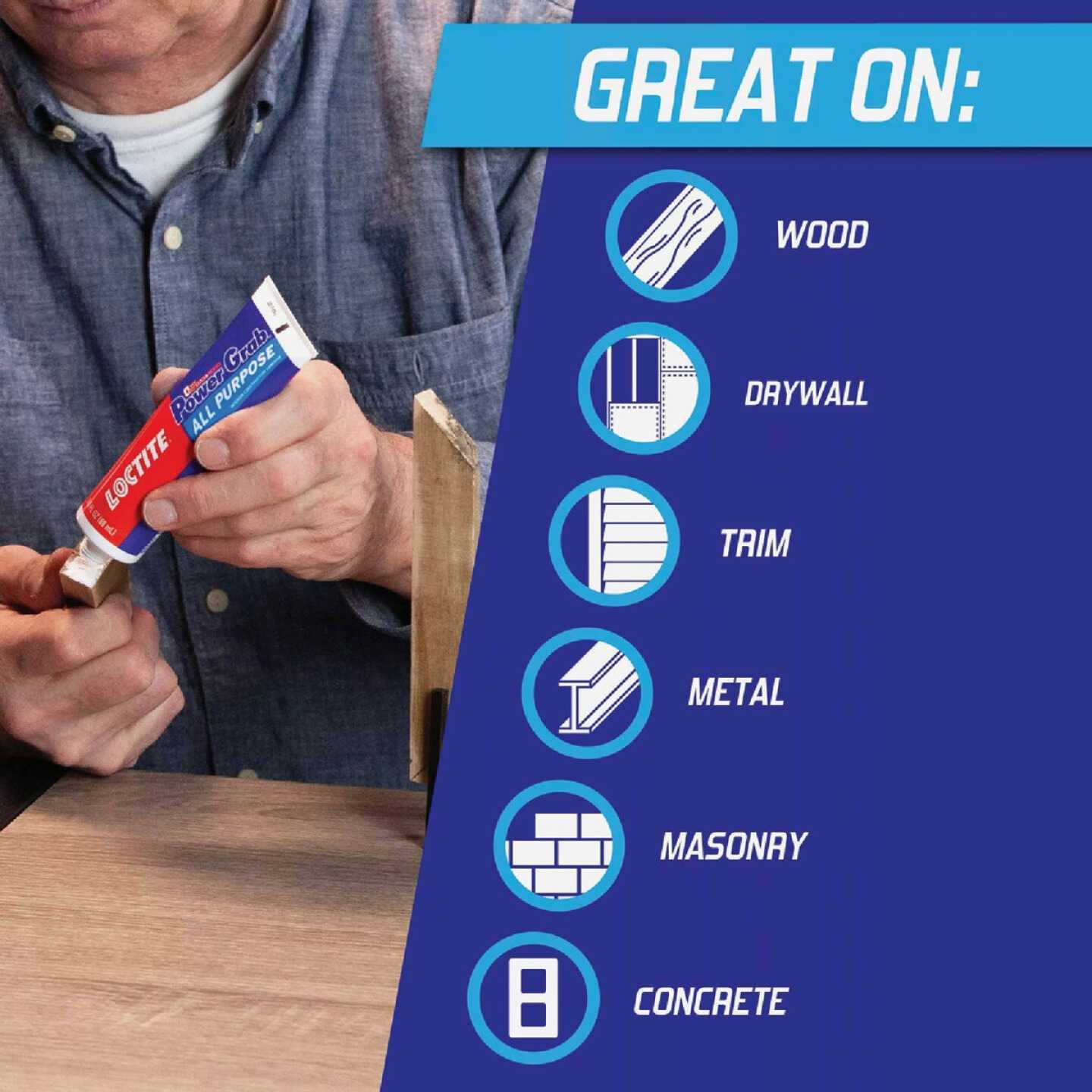Loctite Power Grab Construction Adhesive Express All Purpose - Image 5