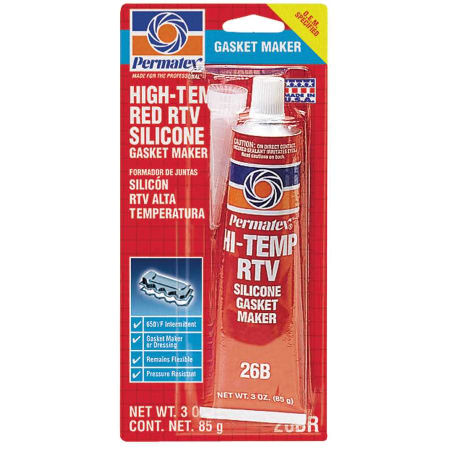 Permatex 81160 High-Temp Red RTV Silicone Gasket - Image 3