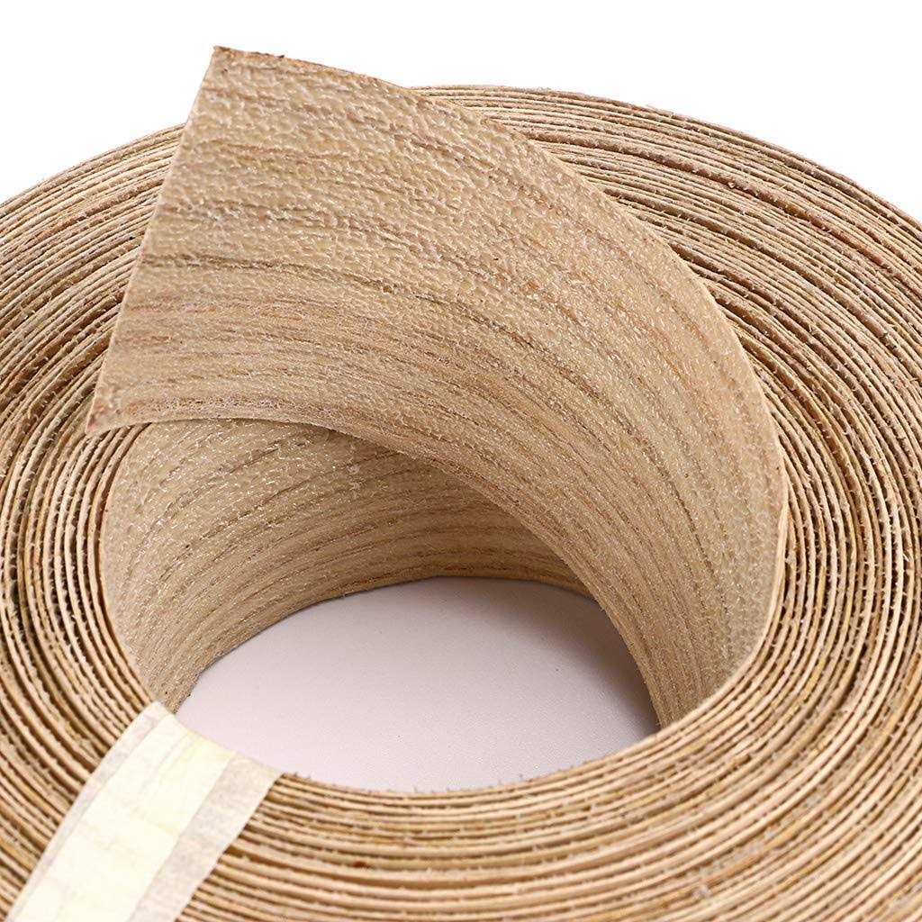 Skelang Roll Wood Veneer Edge Banding Preglued Iron-On with Hot Melt Adhesive Edgebanding Flexible Wood Tape - Image 2