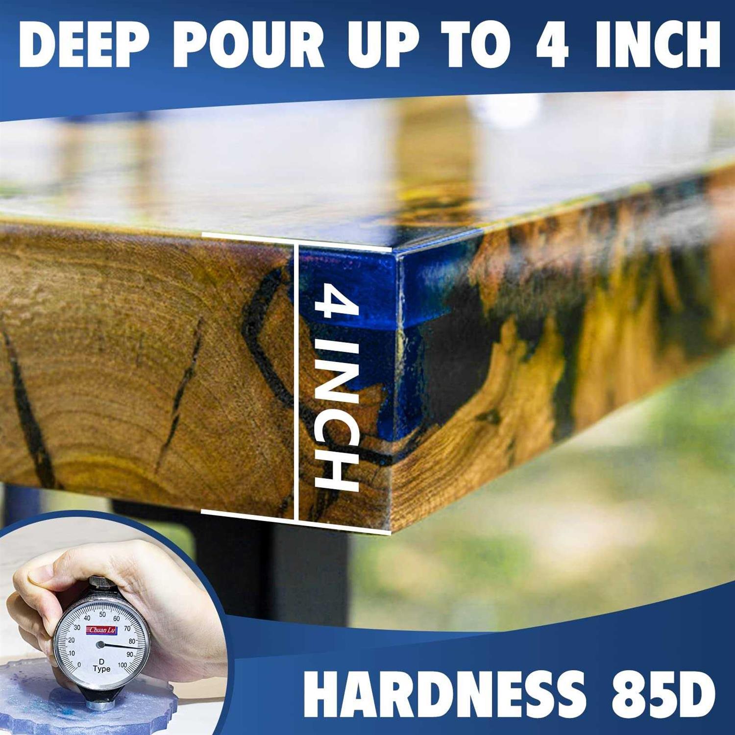 Deep Pour Epoxy Resin 1.5 Gallon 2 to 4 Inch Depth Clear Epoxy Resin Kit with Mixer - Image 3