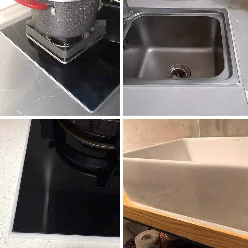 WOLAIYE Caulk Strip Self Adhesive Pu Caulk Tape for Bathtub Bathroom Toilet Kitchen - Image 3