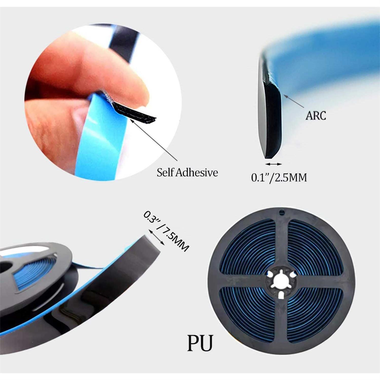 WOLAIYE Caulk Strip Self Adhesive Pu Caulk Tape for Bathtub Bathroom Toilet Kitchen - Image 4