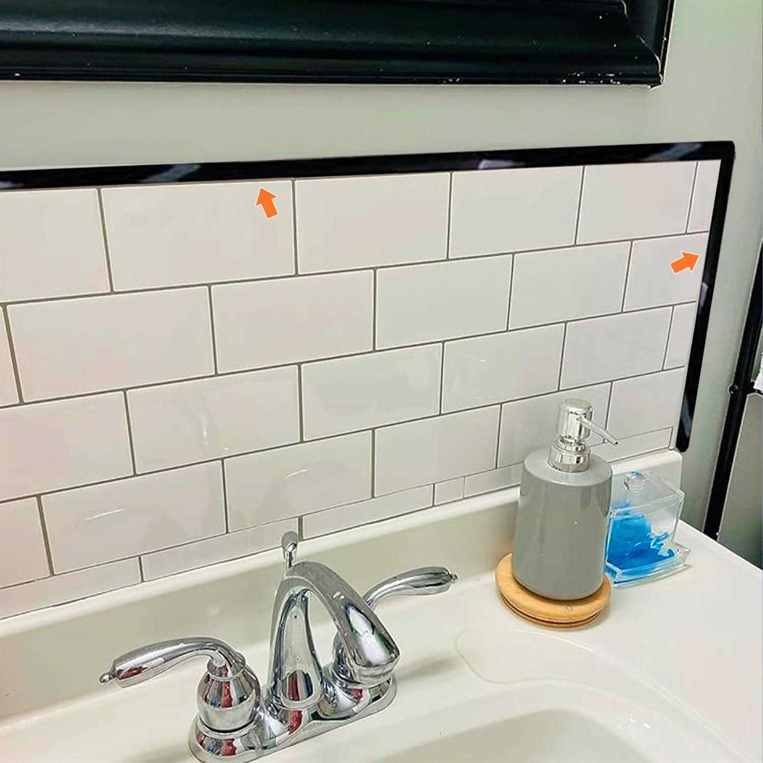 WOLAIYE Caulk Strip Self Adhesive Pu Caulk Tape for Bathtub Bathroom Toilet Kitchen - Image 5