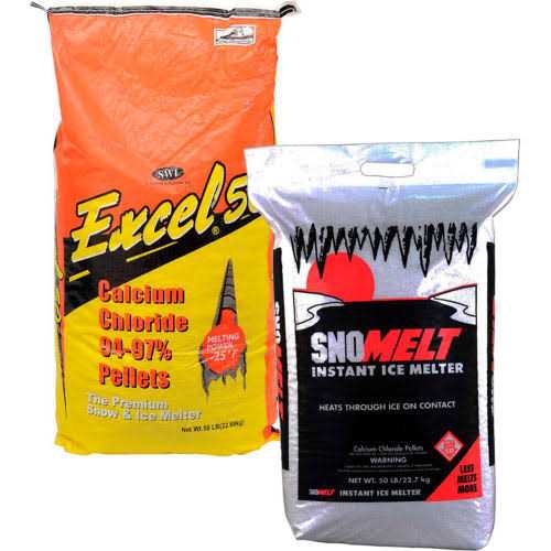 SnoMelt 50 lbs Calcium Chloride Pellet Bag 66700050 - Image 2