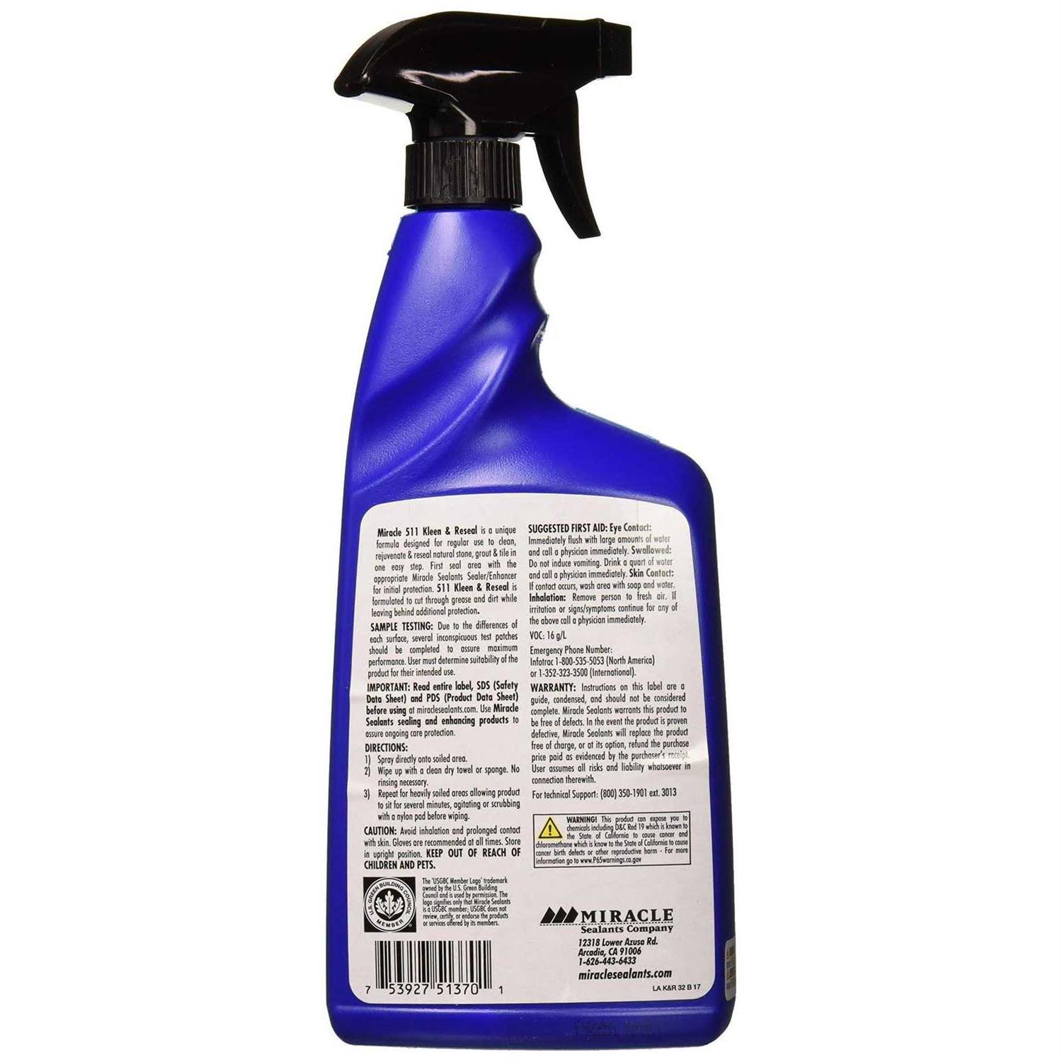 Miracle Sealants 511 Kleen & Reseal KL-RE-32OZ-6/1 - Image 4
