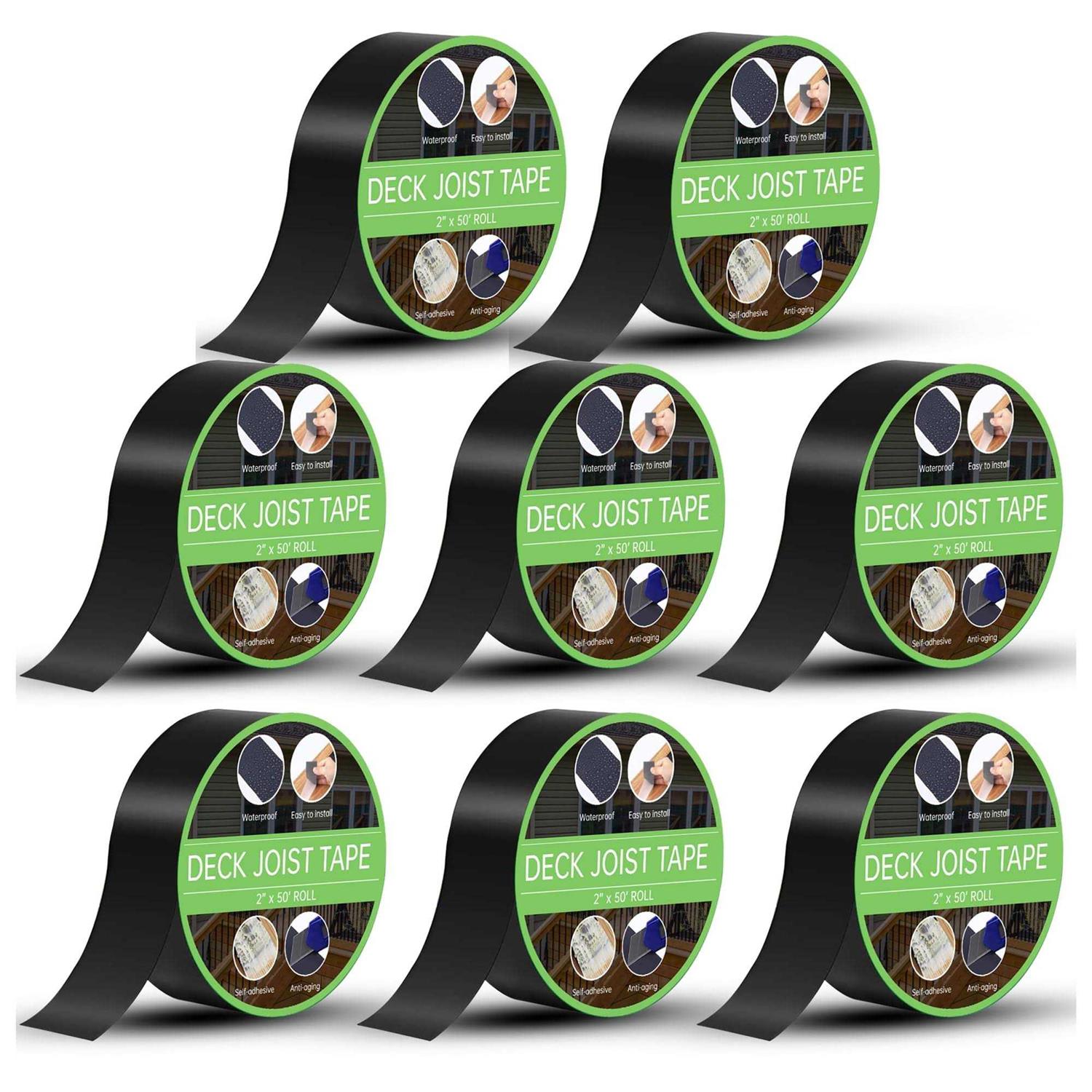 GENERIC Joist Tape 2 x 50' Deck Joist Tape for Decking Butyl Joist Tape for Wood Decks Beams Roof Butyl Joist Flashing Tape for Decking Weather