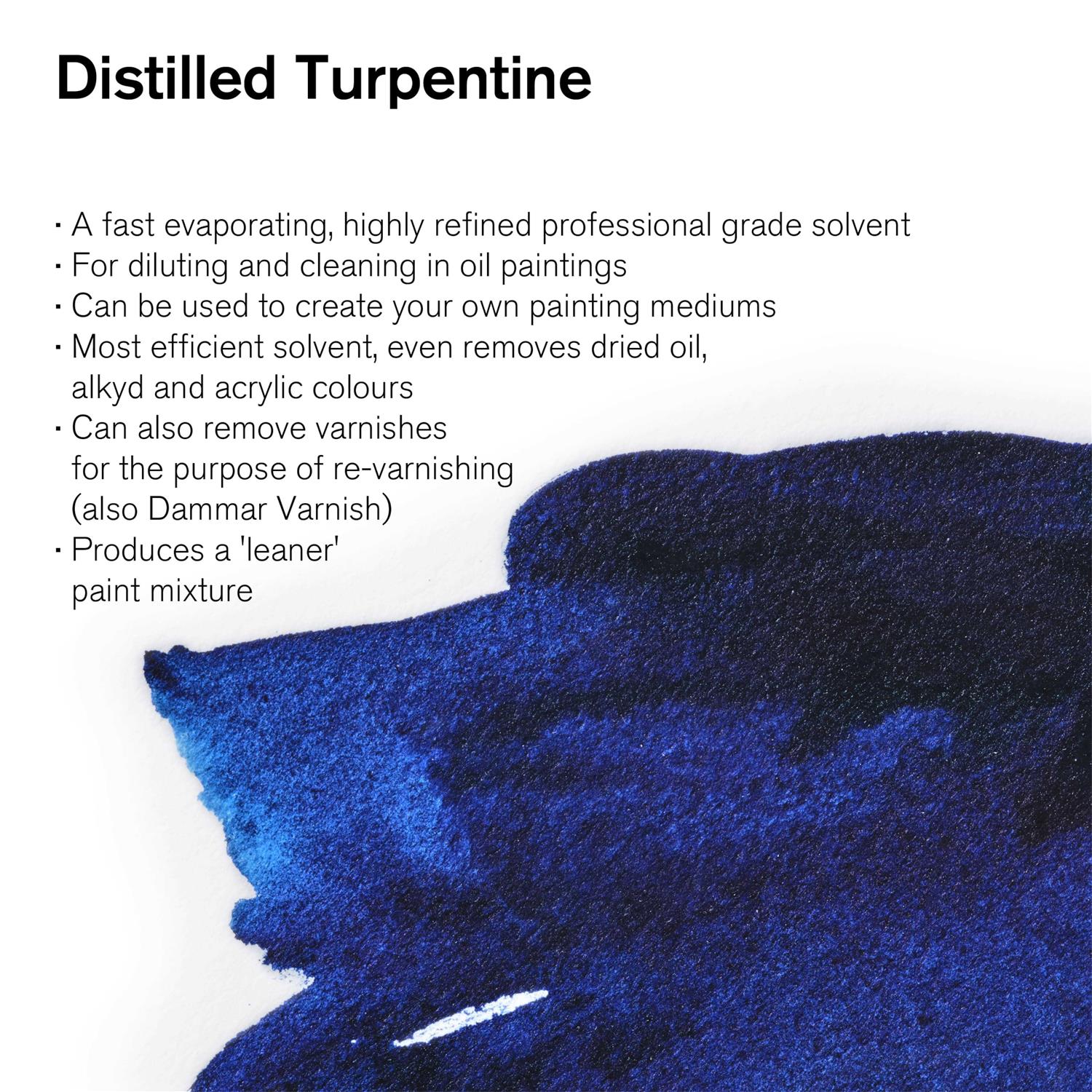 Winsor & Newton Distilled Turpentine - Image 3