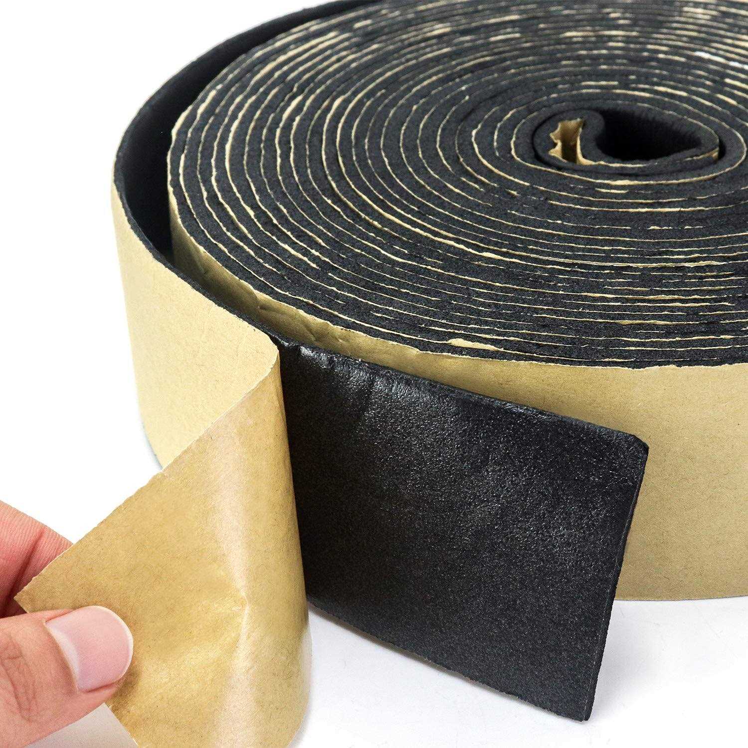 Qwork Pipe Wrap Insulation Waterproof Foam Insulation Tape Adhesive for Hot or Cold Pipes - Image 4