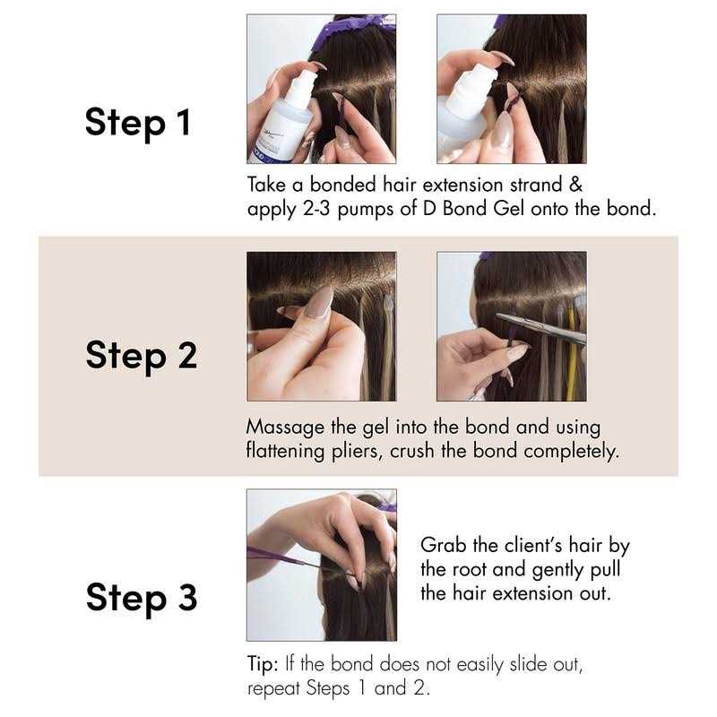 X10 Pro-Tools D Bond Gel Remover by The Hair Shop, Keratin Glue Fusion Pre Bonded U-Tip Adhesive Remover For Super Or Regular Keratip - Image 3