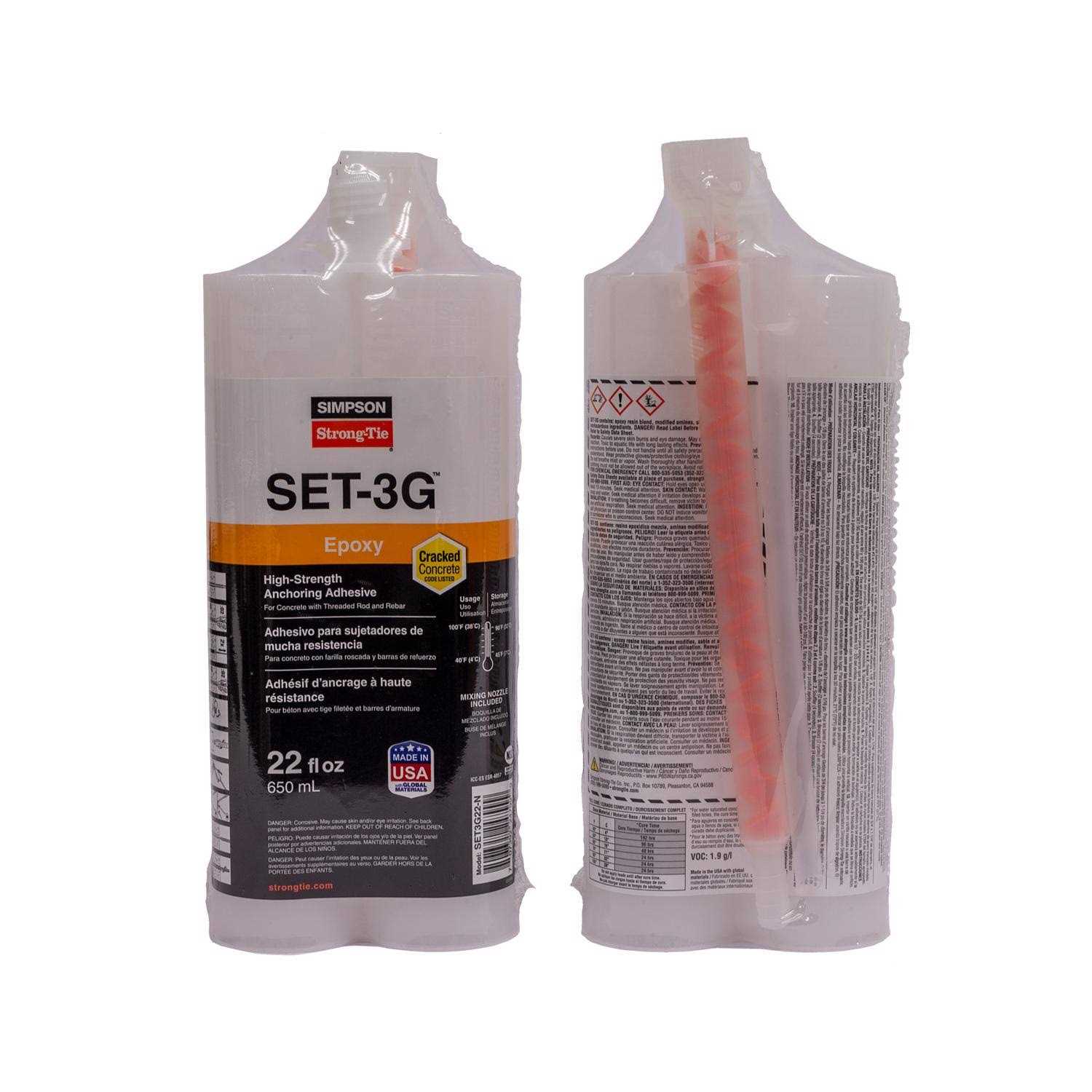 Simpson Strong Tie-SET3G22-N SET-3G High Strength Epoxy Adhesive - Image 4