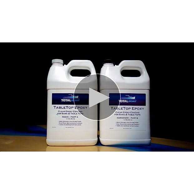 TotalBoat Epoxy Resin Crystal Clear 2 Gallon Epoxy Resin & Hardener Kit for Bar Tops - Image 3