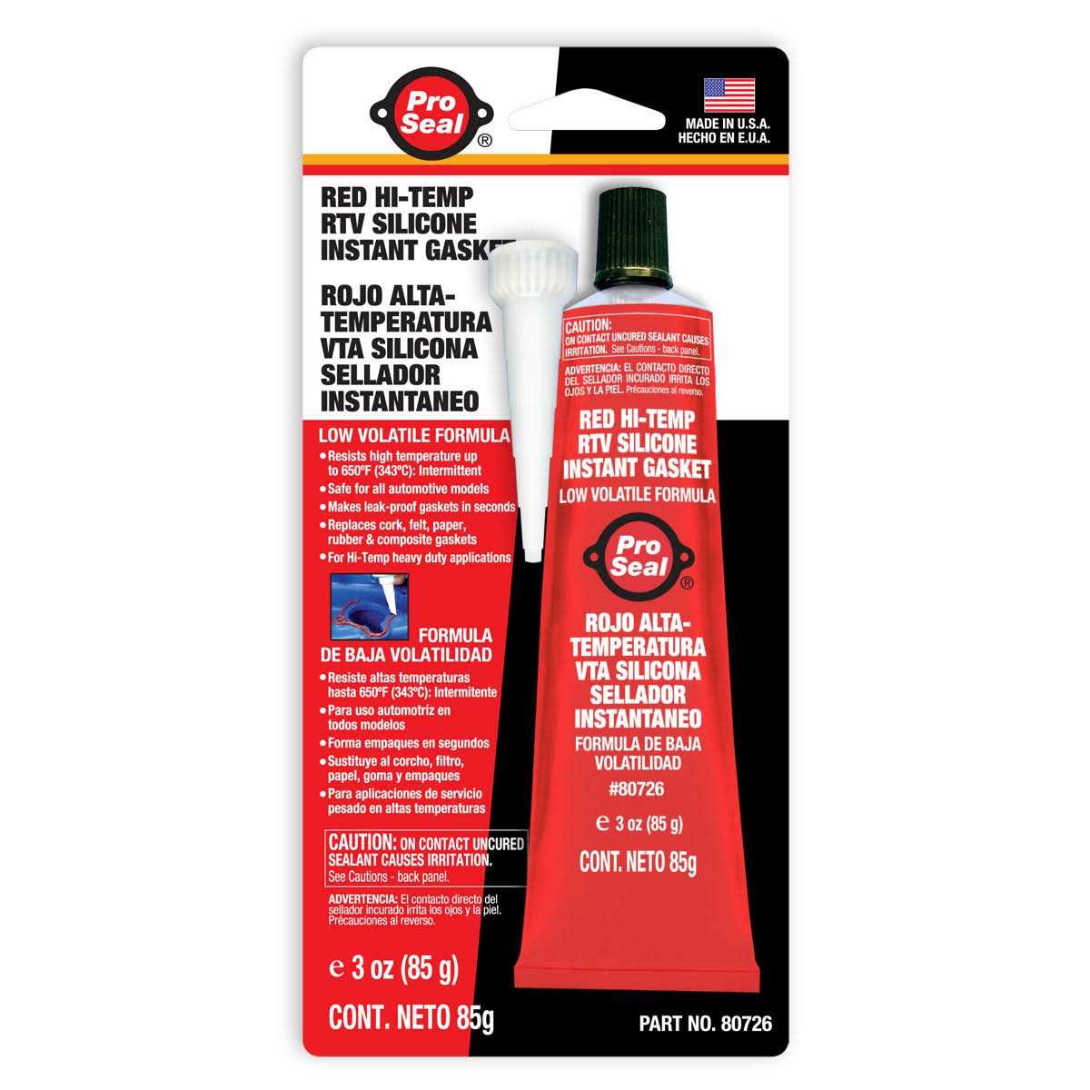 Pro-Seal 80726 RTV Silicone Sealant