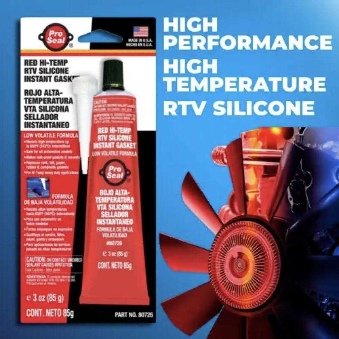 Pro-Seal 80726 RTV Silicone Sealant - Image 2