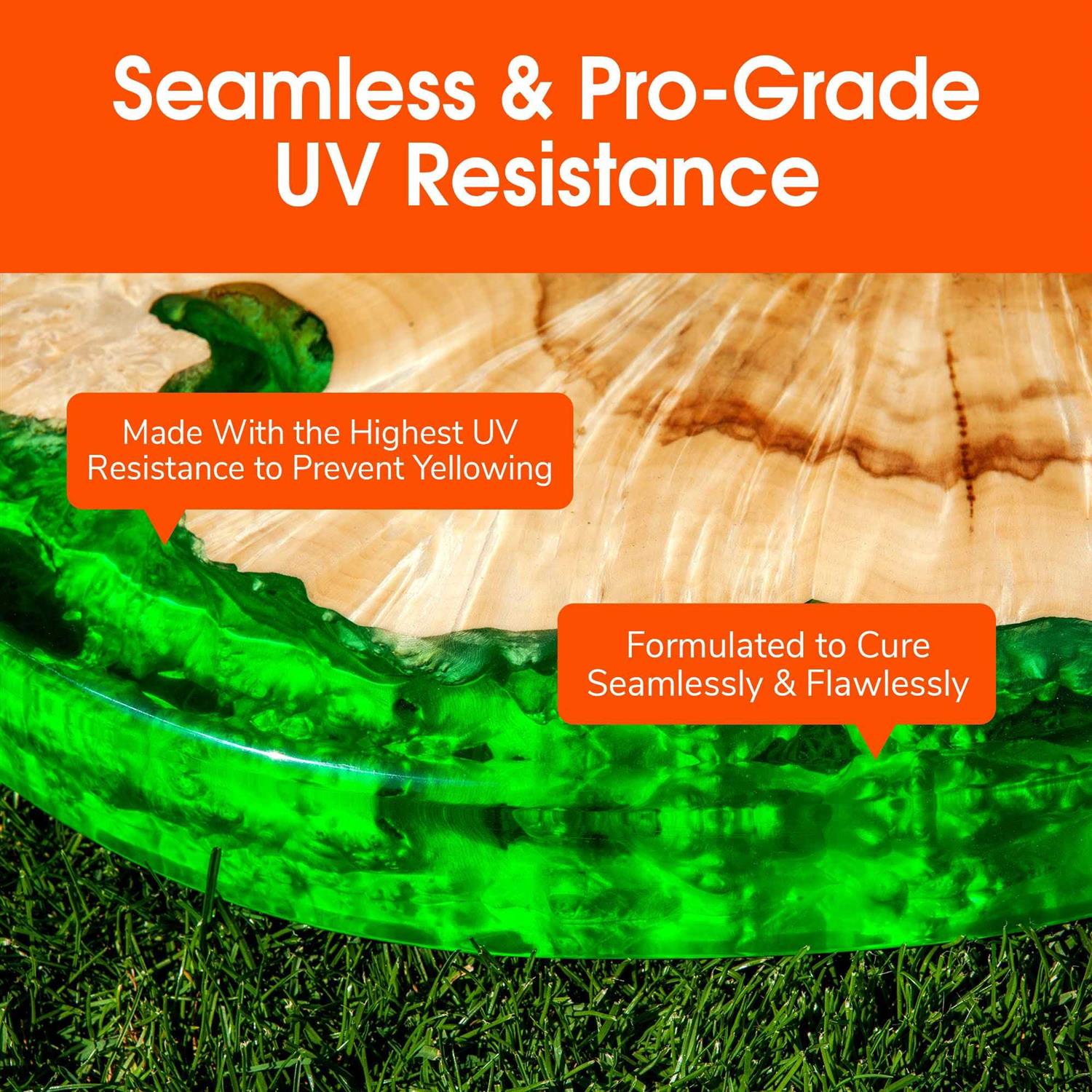 WiseBond Quick Set Seal 1-Quart Kit Epoxy Resin Seals Wood Slab Live Edges, Fills Cracks and Seals Tables and Countertop Surfaces to Prevent Air - Image 5