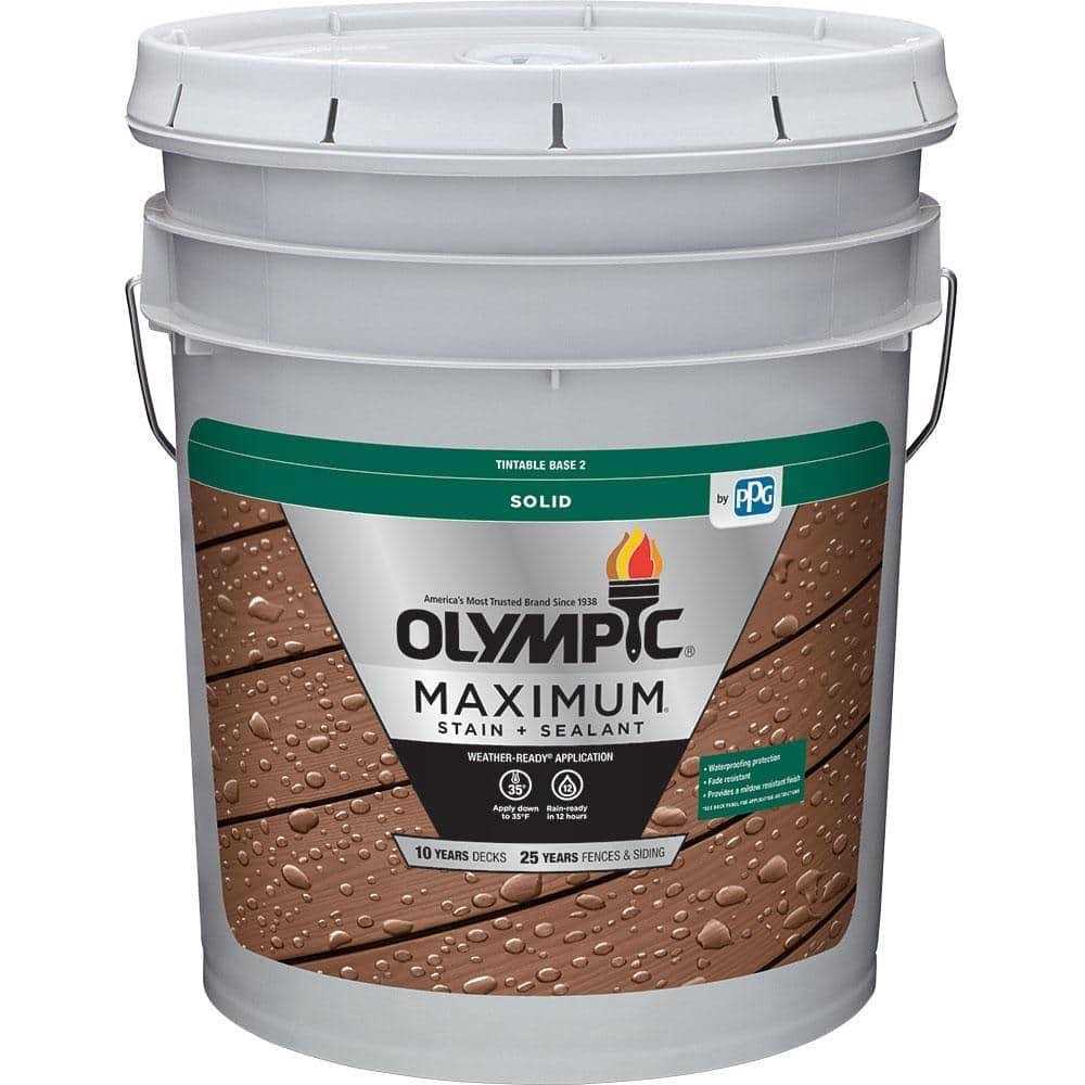 Olympic Maximum 1 gal Solid Color Exterior Stain and Sealant in One - Image 4