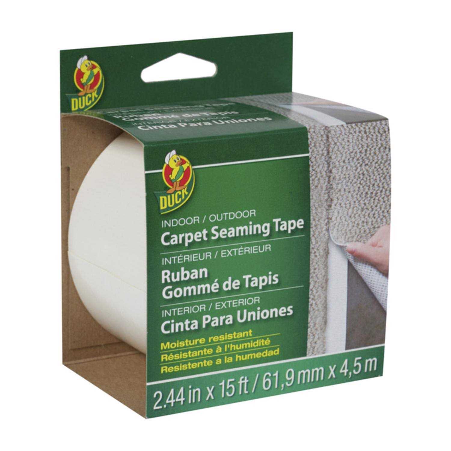 Duck 2.44 in. x 15 ft. White Indoor/Outdoor Seaming Carpet Tape - Image 3
