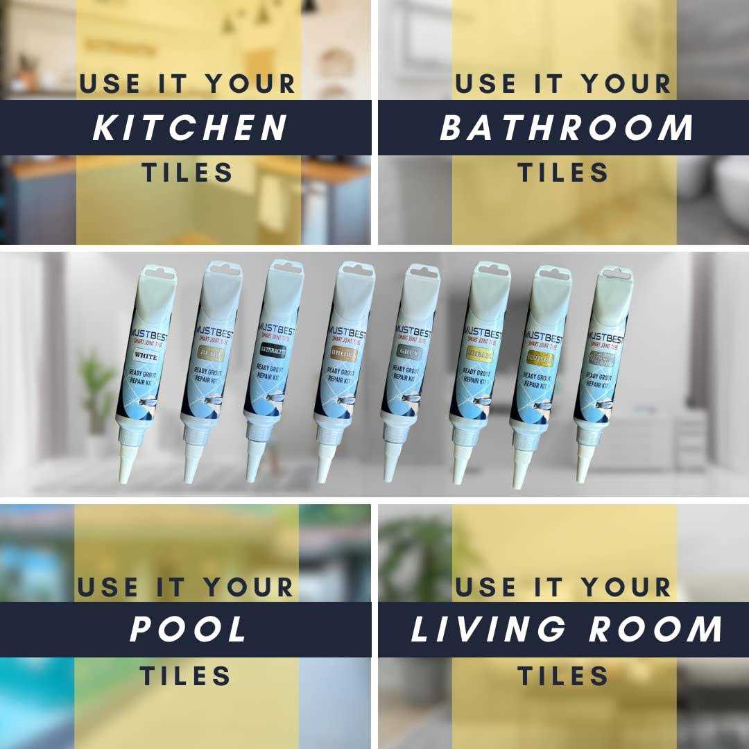 MUSTBEST Tile Grout Repair Kit Four Way Use Repair - Image 4