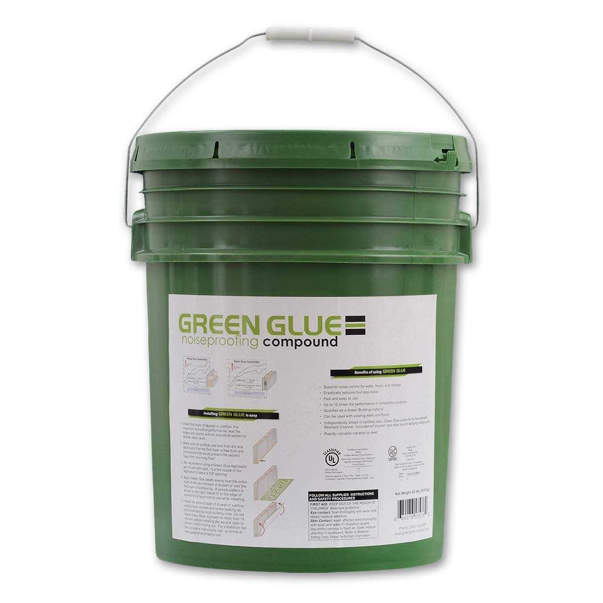 Acoustic Noise Proofing Green Glue Compound 5 Gallon Pail