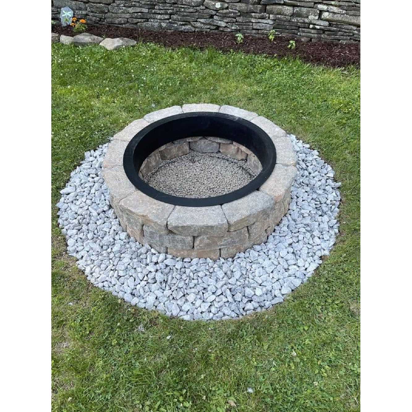 Unbranded Natura Wall Fire Pit Kit 43.5-in L x 43.5-in W x 12.5-in H 17H07FPKSS - Image 2
