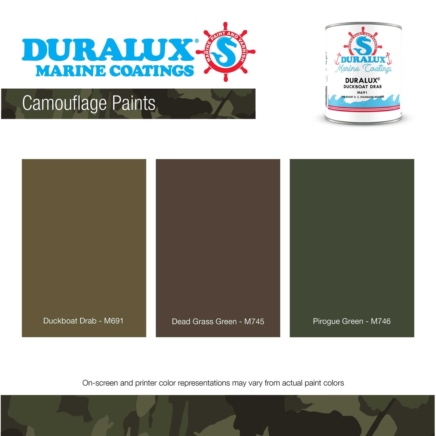Duralux Flat Camouflage Marine Paint - Image 5