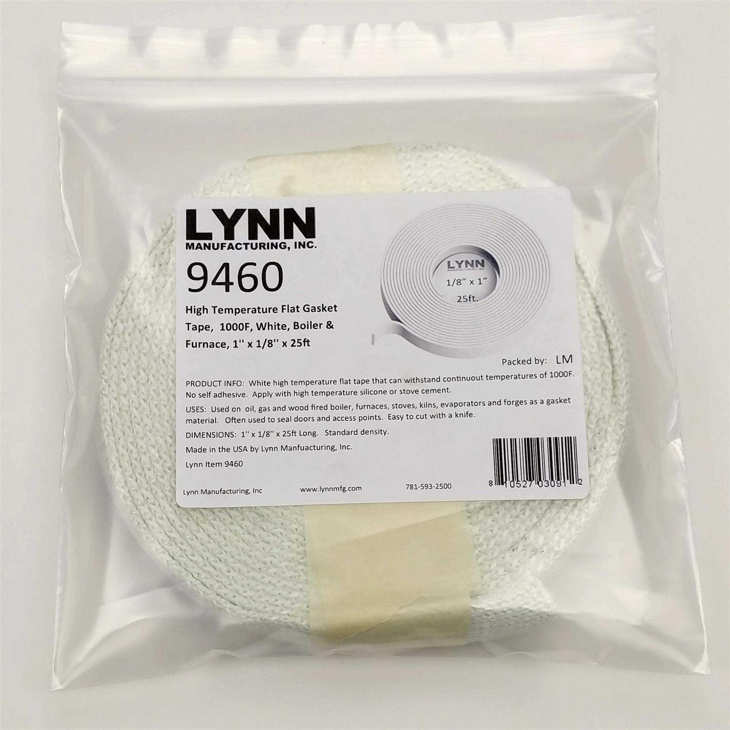 Lynn Manufacturing High Temperature Flat Gasket Tape 1000F - Image 5