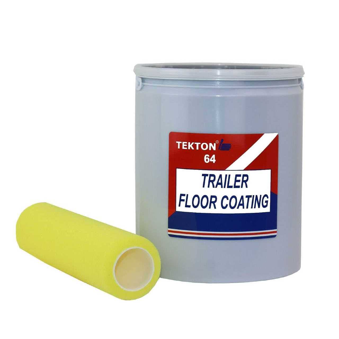 Trailer Floor Coating Protects Trailer Floors, Ramps and Walls Includes 1 Foam Cover