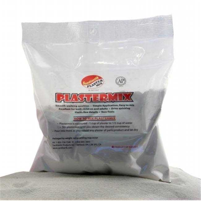 Sandtastik Plastermix Plaster Paris Casting Compound 1 kg Arctic White - Image 4