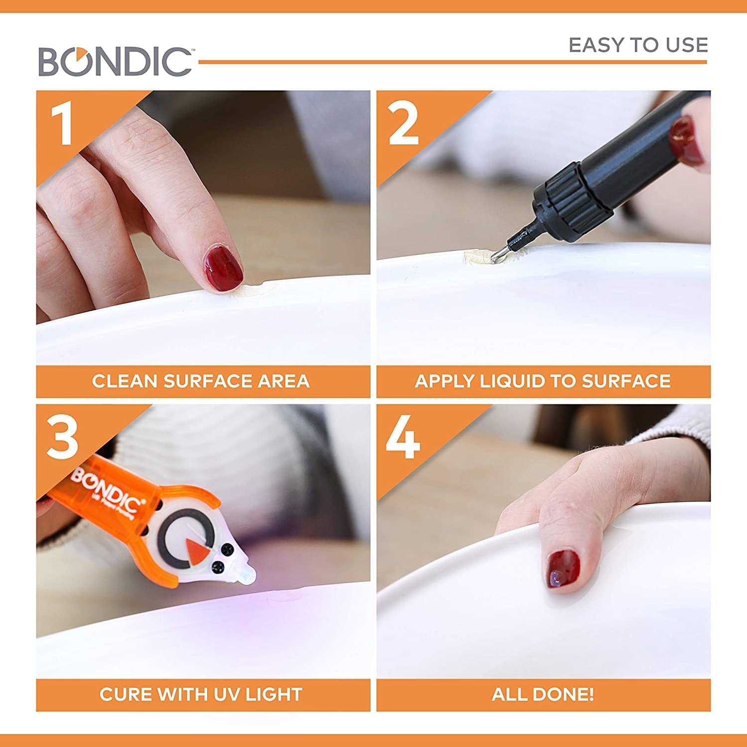 Bondic Pro UV Resin Kit Liquid Plastic Welding Kit Plastic Repair for Home - Image 4