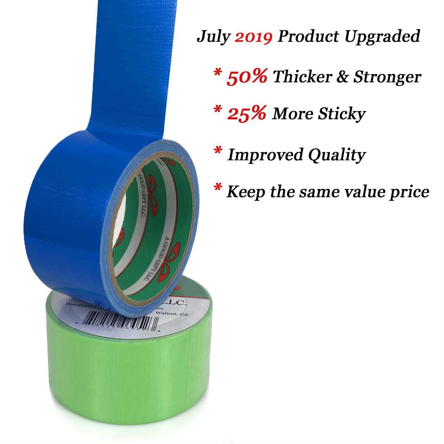 Giftexpress 12 Assorted Colored Duct Tapes 10 Yards x 2 Inch Rolls,12 Multi Purposes Bright Colors Tapes Great for DIY Art Kit Home School - Image 5