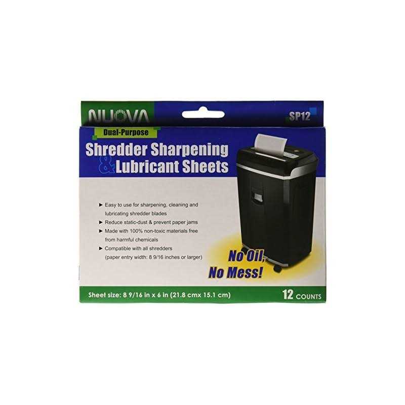 Nuova SP12 Shredder Sharpening and Lubricant Sheets - Image 4