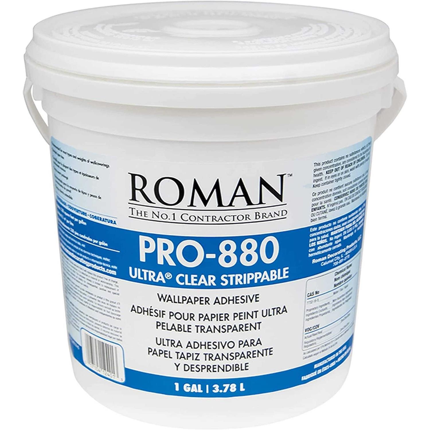Roman 012401 PRO-880 Ultra Clear Adhesive 1 gal