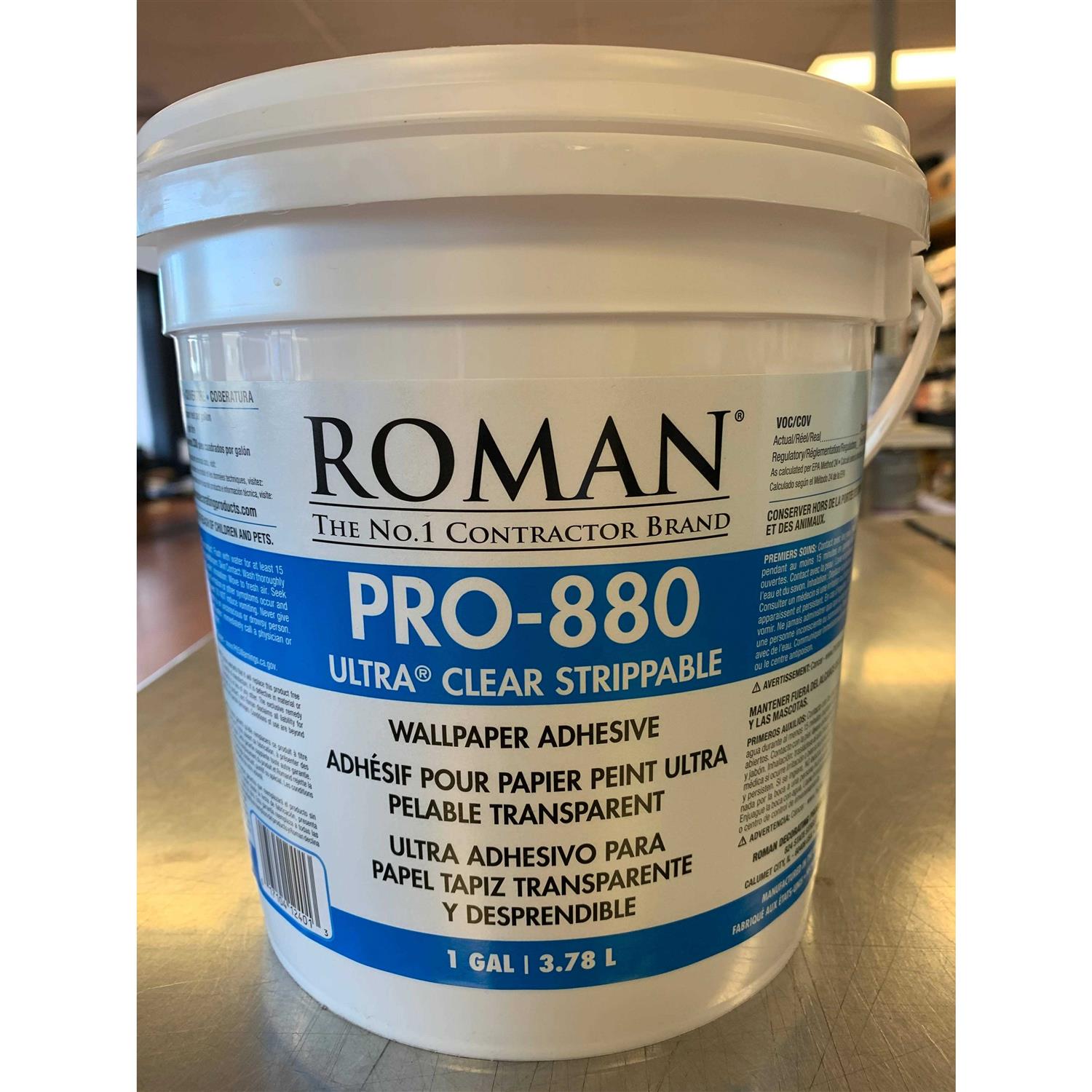 Roman 012401 PRO-880 Ultra Clear Adhesive 1 gal - Image 3