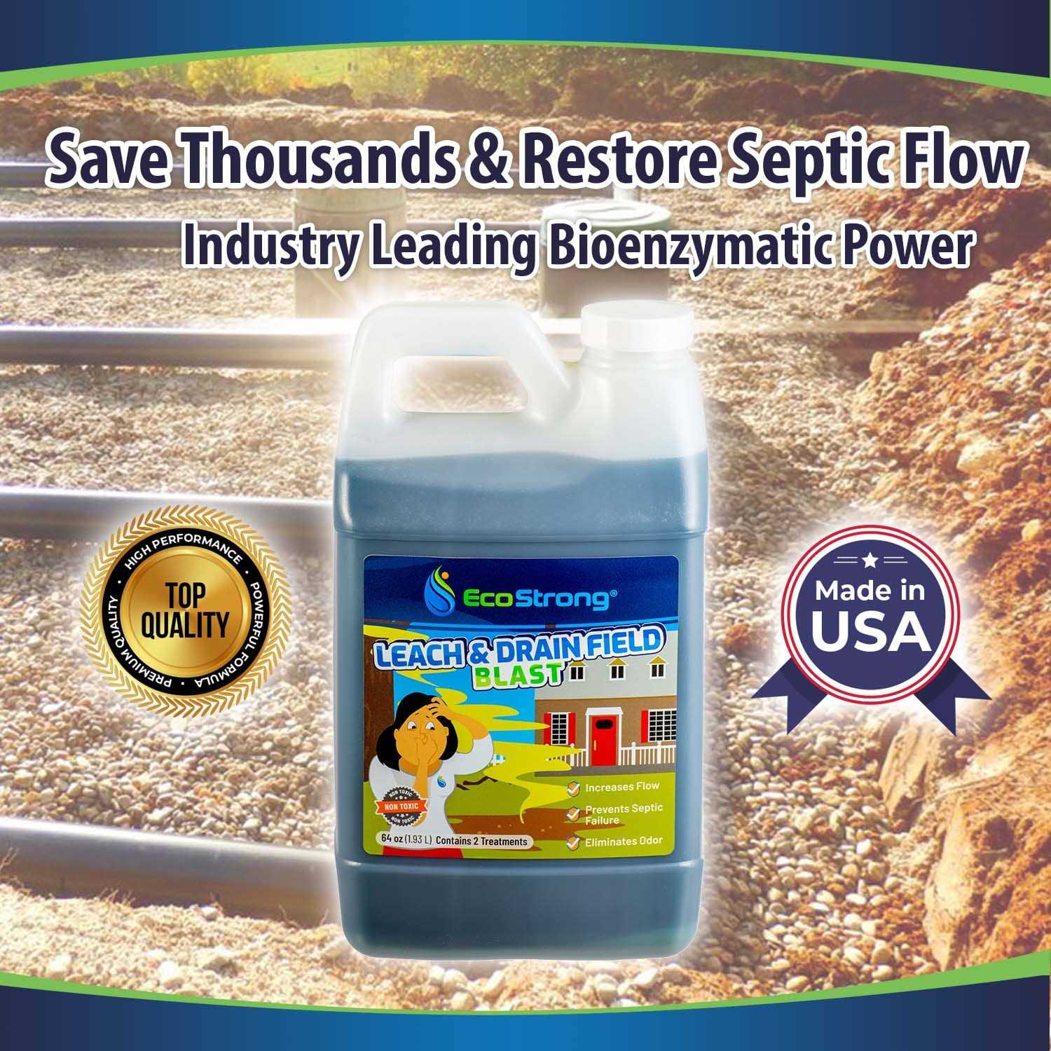 Septic Drain and Leach Field Treatment Bio-enzyme Cleaner Breaks Down and Digest Clogs - Image 2