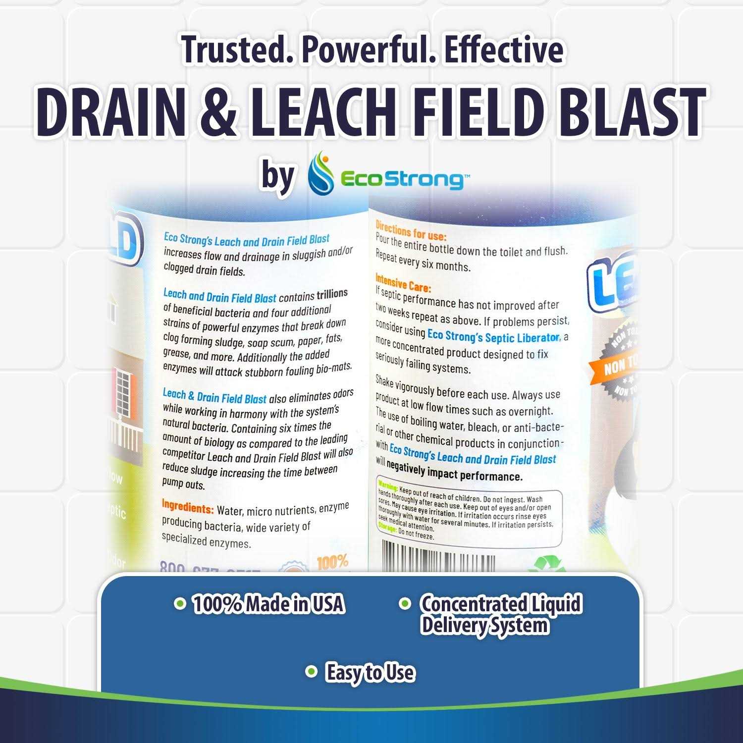 Septic Drain and Leach Field Treatment Bio-enzyme Cleaner Breaks Down and Digest Clogs - Image 5