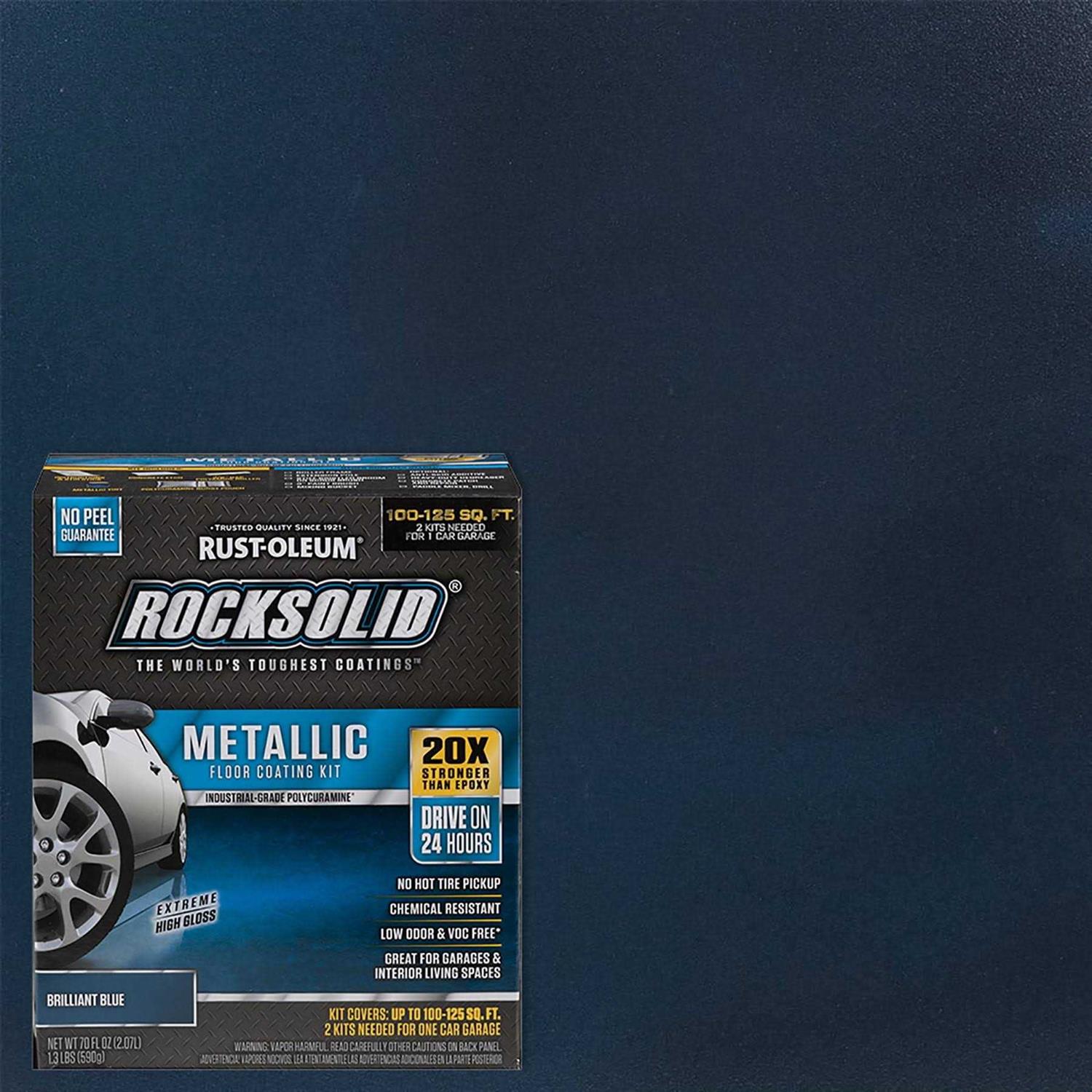 Rust-Oleum RockSolid Metallic Floor Coating Kit