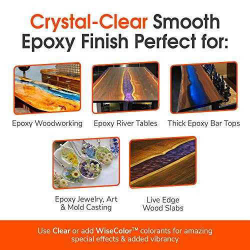 WiseBond Deep Pour 2-in Epoxy Resin 1.5-GL Kit Clear Epoxy Adhesive - Image 4