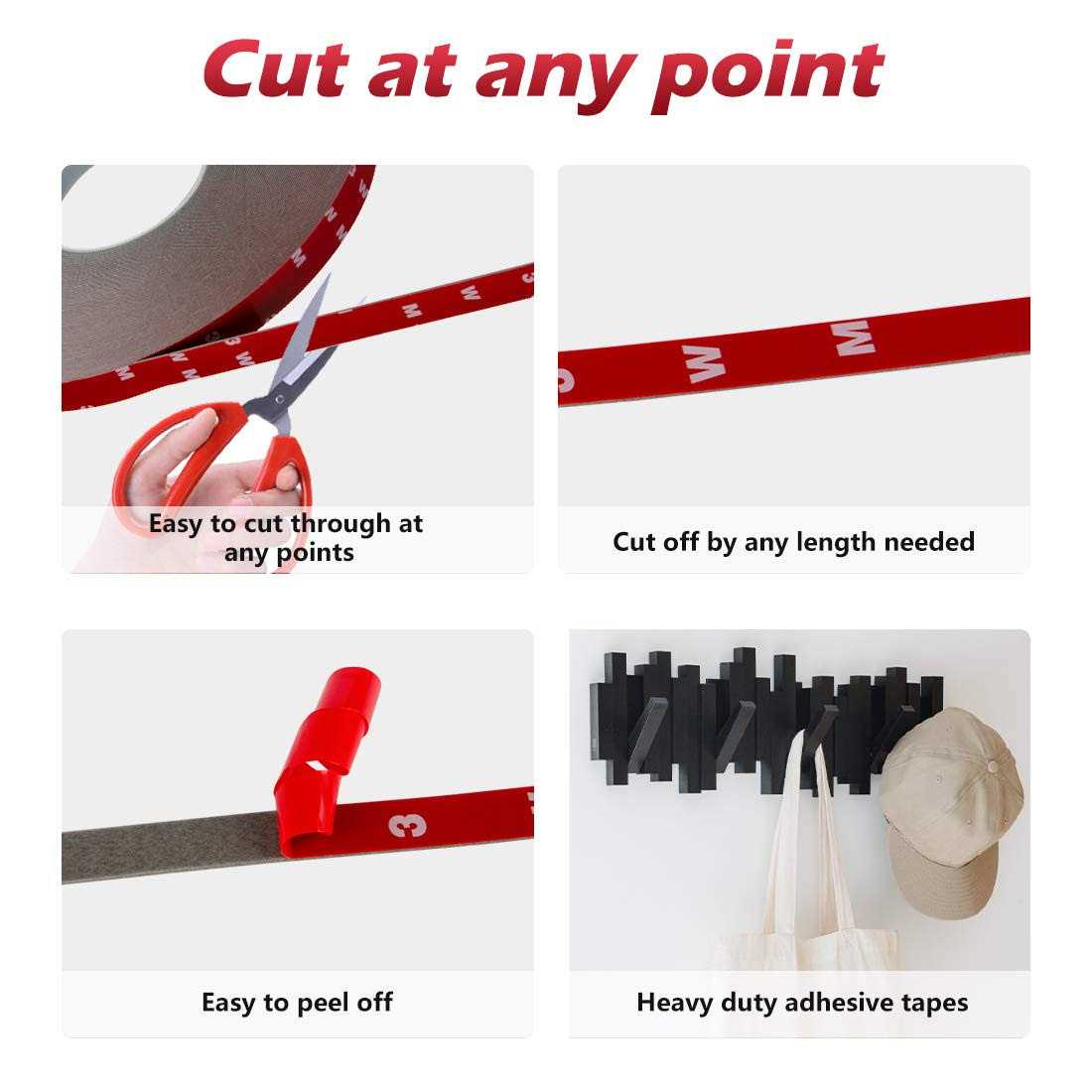 CloudBuyer Double Sided Tape Mounting Adhesive Tape Heavy Duty - Image 4