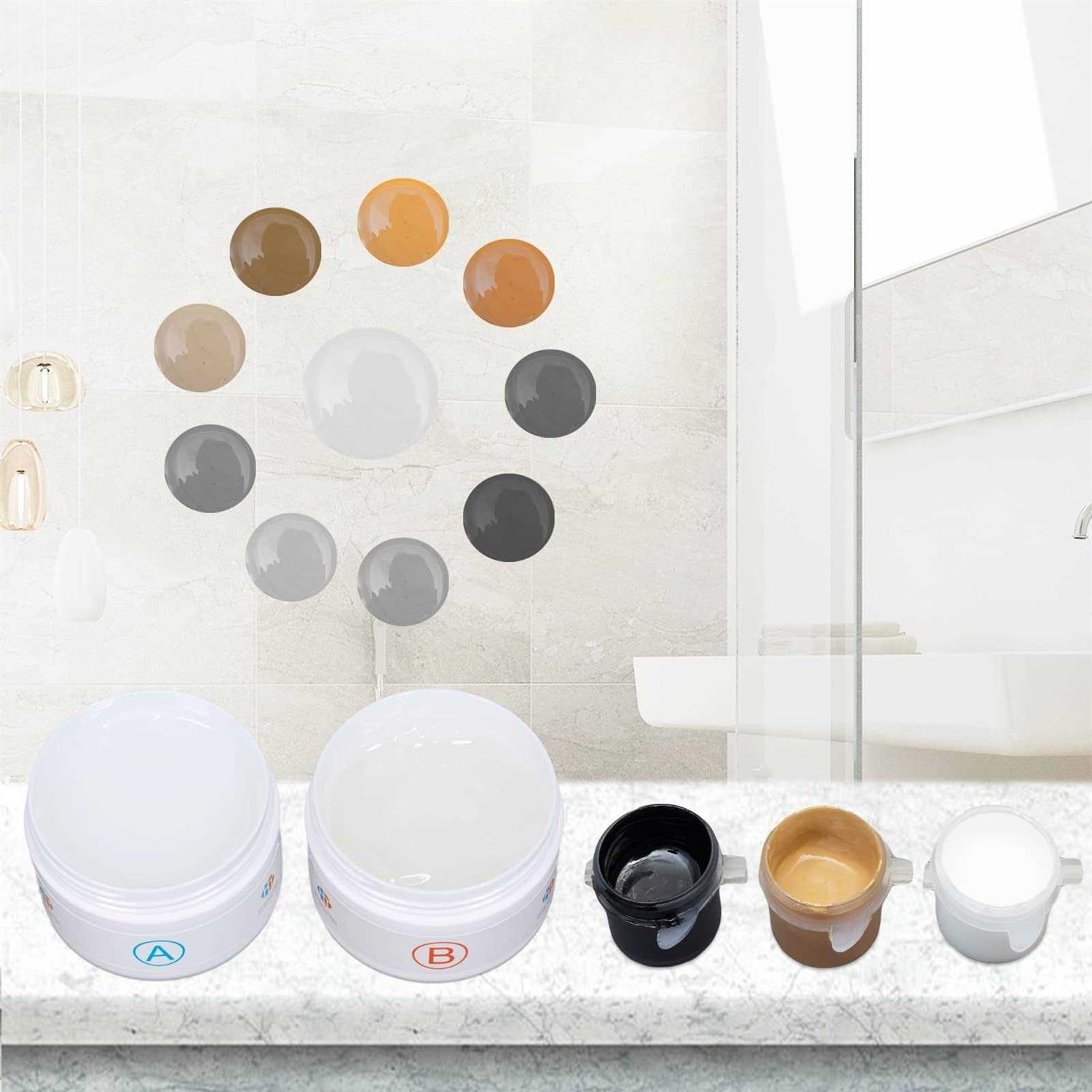 HT Hometinker Quartz Countertop Repair Kit & Granite Repair Kit Marble Repair Kit Granite Epoxy for Marble Granite Porcelain Quartz