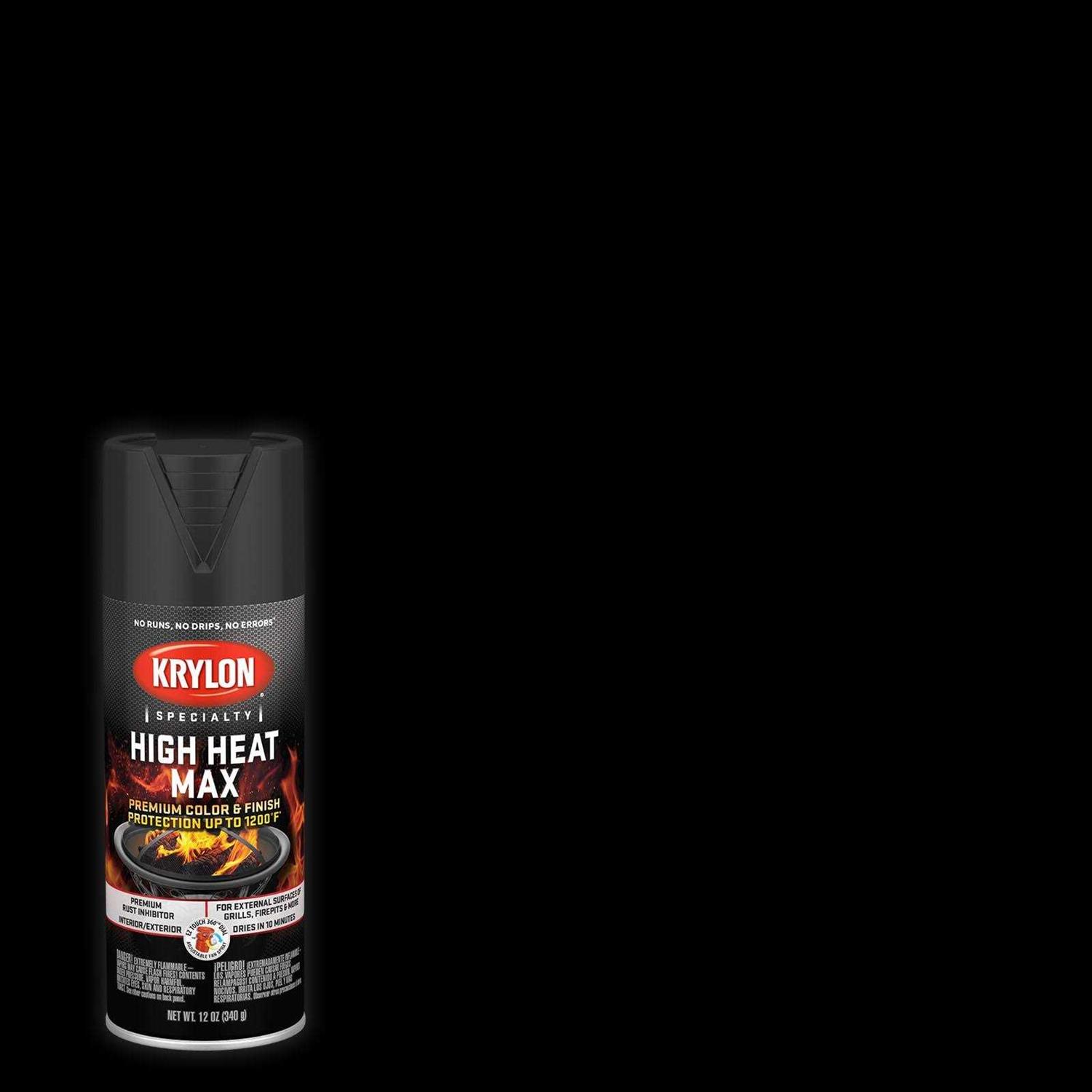 Krylon Black Specialty High Heat Max Spray Paint