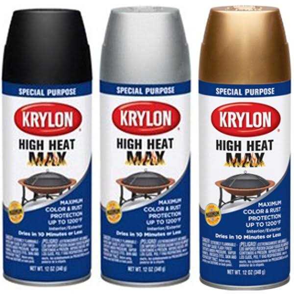 Krylon Black Specialty High Heat Max Spray Paint - Image 5