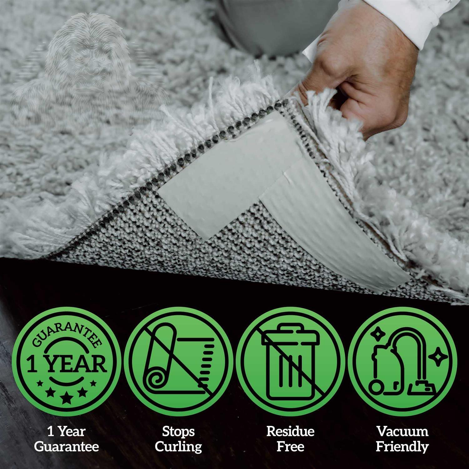 WickedGood Carpet Tape with Liner Double Sided Multi-Purpose Rug Tape - Image 5