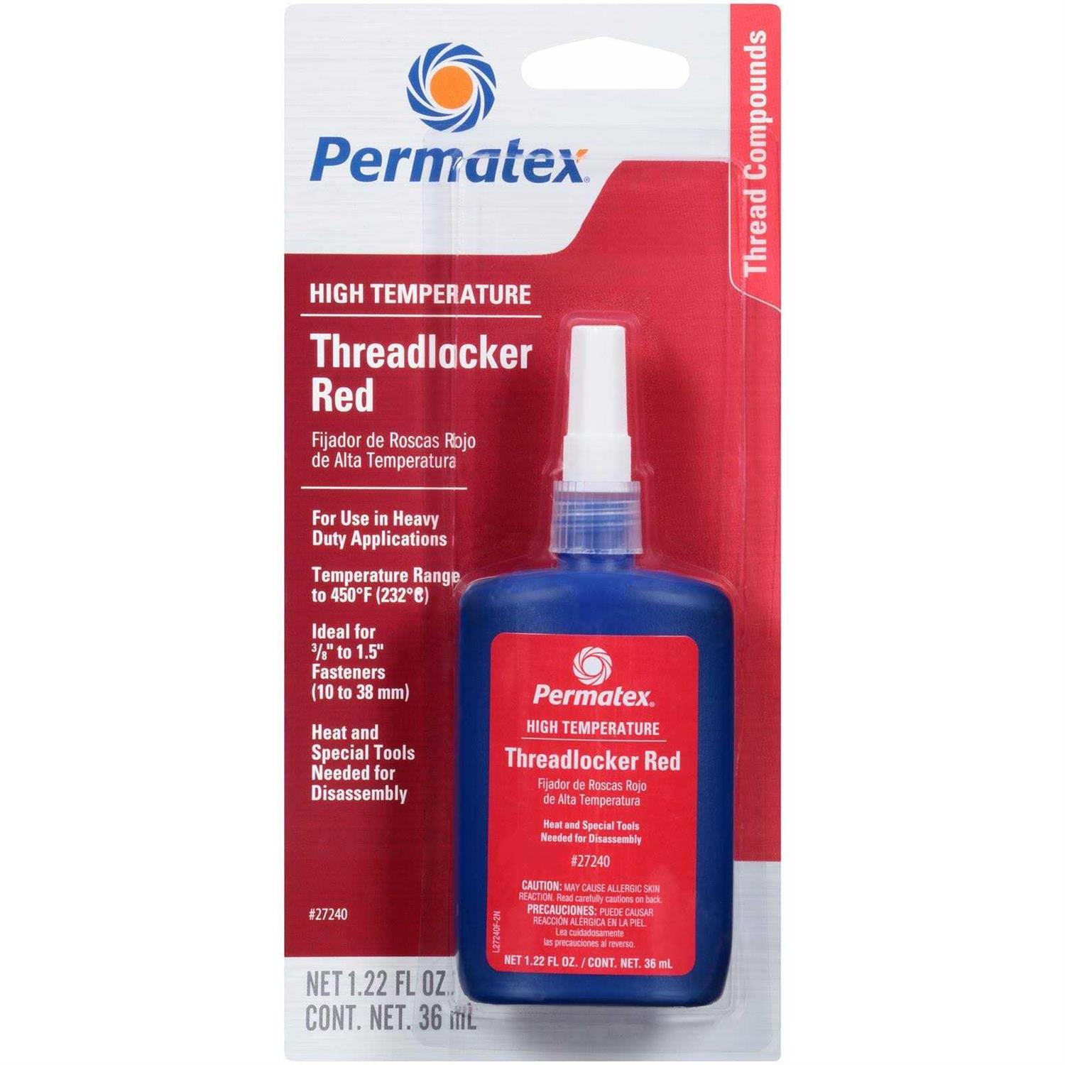 Permatex 27240 Hi-Temperature Red Threadlocker - Image 3