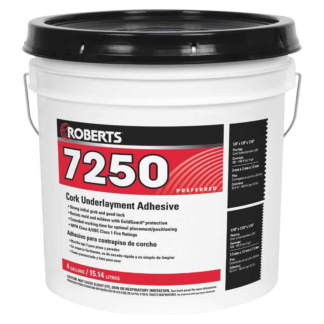 Roberts 7250 4 Gal. Pro-Grade Cork Underlayment Adhesive 7250-4