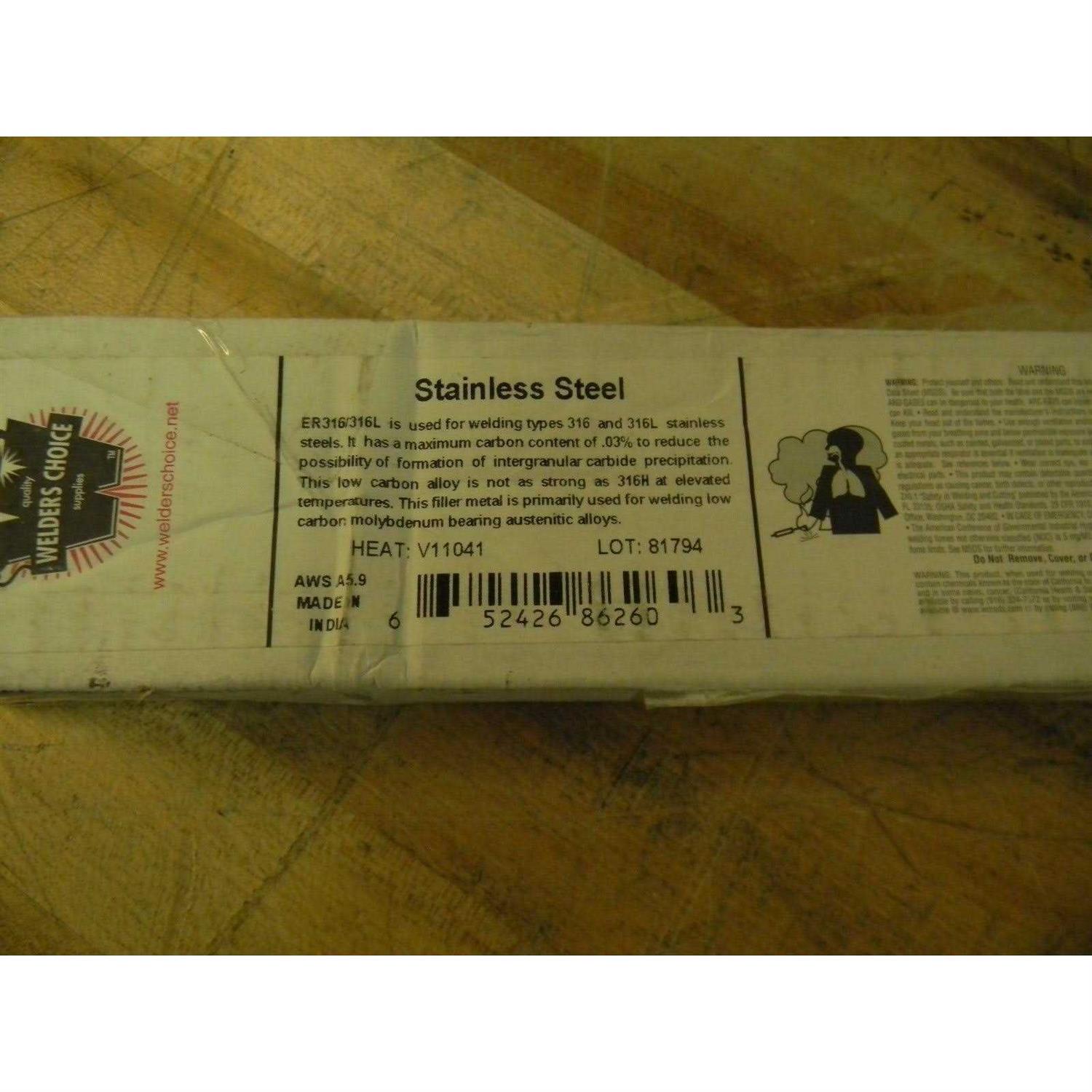 Blue Demon ER316L Stainless steel TIG Rod - Image 3