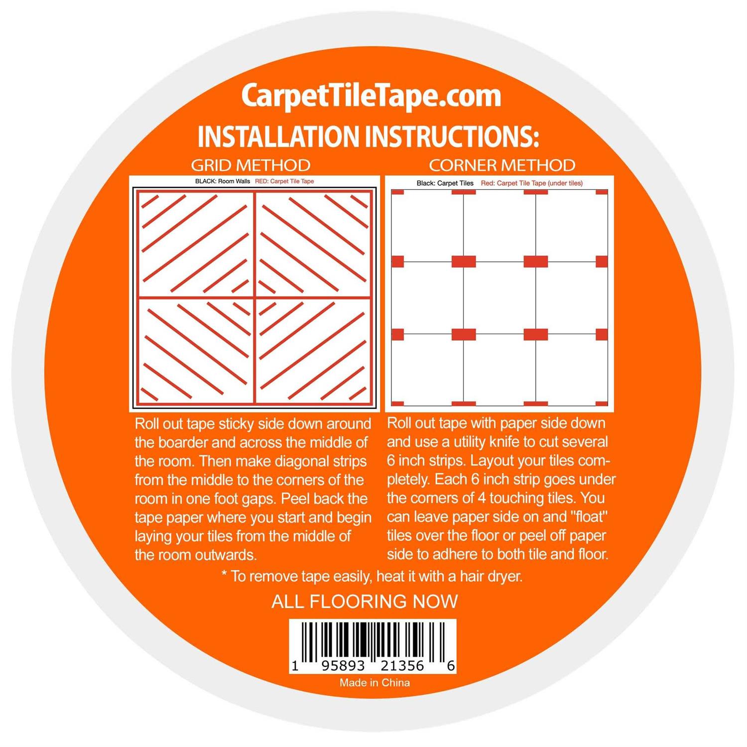 All Flooring Now Double Sided Tape Heavy Duty Carpet Tape 2in x 90ft for Carpet tiles - Image 4