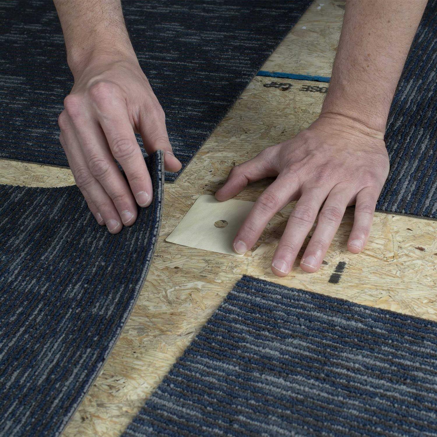 Mohawk FlexLok Floor 80-oz Adhesive Tabs Commercial/Residential 8.5-in x 9-in Box 500 Tabs in A 5 lbs Box - Image 5