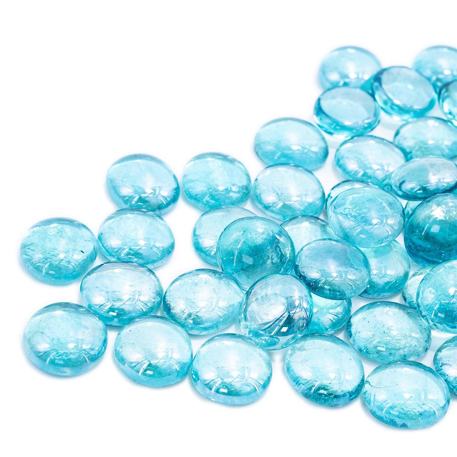 Bond Manufacturing Bodega Blue Gloss Glass Fire Pit Lava Glass - Image 5