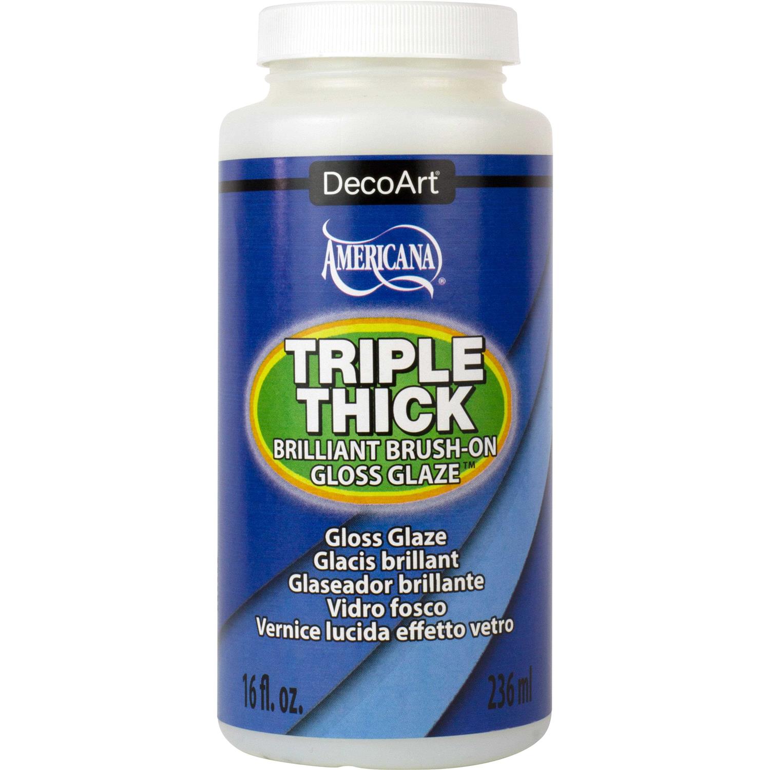 DecoArt Triple Thick 4oz. Brilliant Brush On Gloss Glaze - Image 5
